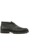 Santoni Suede Lace-up Shoes Rubber Sole In Multi