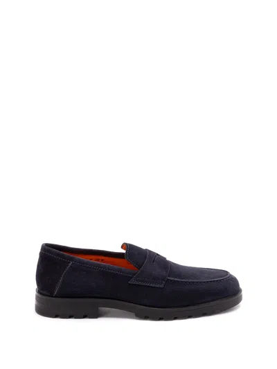 Santoni `rock` Loafers In Blue