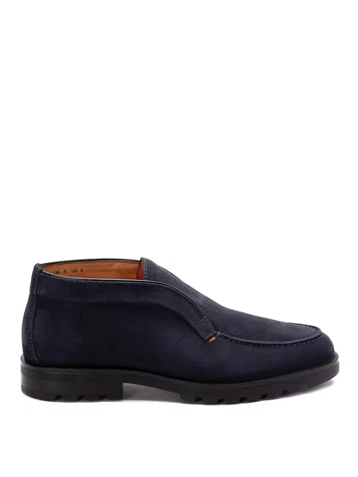 SANTONI `ROCK` SLIP-ON LOAFERS