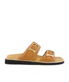 Santoni Double-buckle Sandals In Multicolor