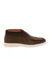 Santoni Men's Detroit Slip-on Suede Chukka Boots In Green