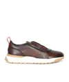 Santoni Round-toe Sneakers In Animal Print