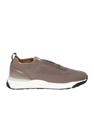 SANTONI ROUND-TOE SNEAKERS