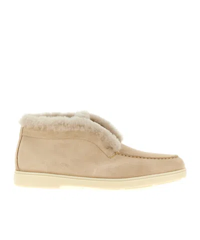 SANTONI ROUND-TOED ANKLE BOOTS