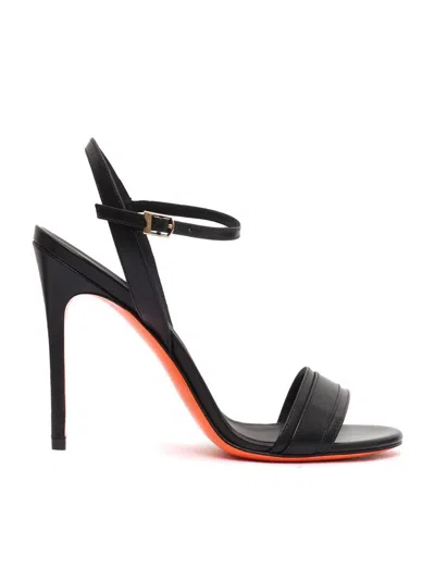 Santoni Sandalo In Black