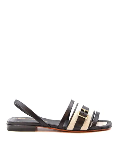 Santoni Sandalias - Negro