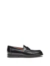Santoni Flat Shoes In Black