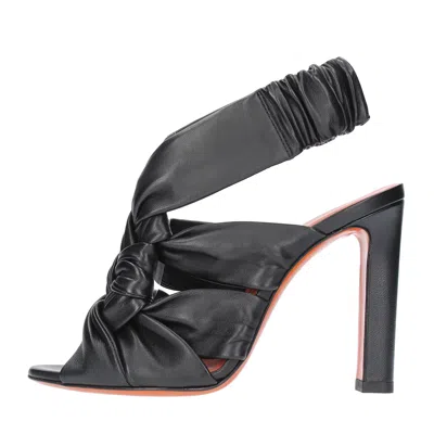 Santoni Sandals Black In Nero Neri E Grigi