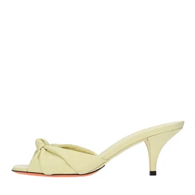 Santoni Sandals Yellow In Giallo Vivaci