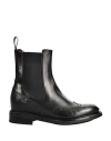 Santoni Ankle Boots Woman Ankle Boots Black Size 5.5 Leather In Black