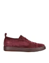 SANTONI SANTONI SANTONI SNEAKERS MAN SNEAKERS BURGUNDY SIZE 9 LEATHER
