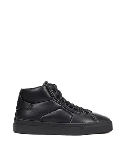 Santoni Sneakers Woman Sneakers Black Size 8 Leather