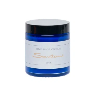 Santoni Shoe Care Kit With Cream And Polishing Cloth Blue