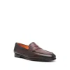 Santoni Man Loafers Brown Size 10.5 Leather