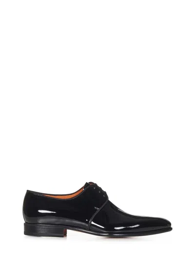 Santoni Laced Up In Black