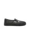 Santoni Leather Loafers In Black