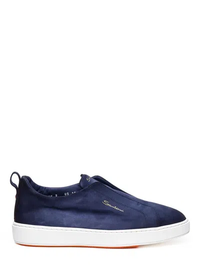 Santoni Shoes In Blue