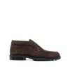 Santoni Tonal Sole Ankle Boots In Brown