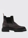 Santoni Side Elasticated-panel Ankle Boots In Grau