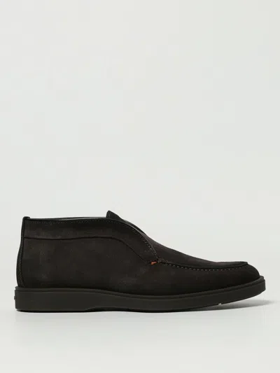 SANTONI CHUKKA BOOTS SANTONI MEN COLOR GREY,H20543020