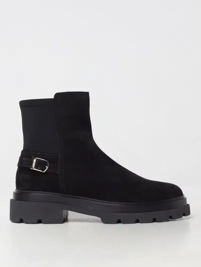 SANTONI FLAT ANKLE BOOT SANTONI WOMAN COLOR BLACK,G15808002