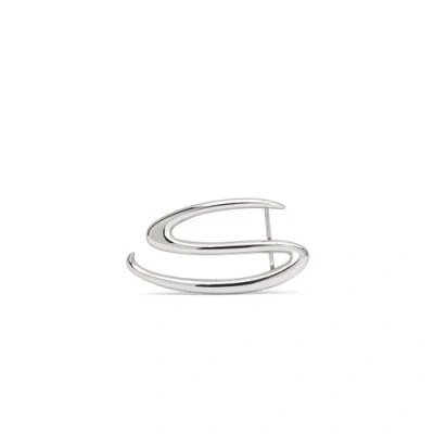 Santoni Silver Metal "s" Belt Buckle In Metallic