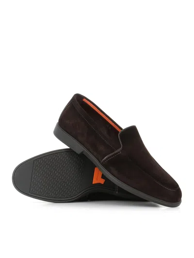 Santoni Slip-on Malibu In Brown