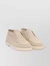 Santoni Slip-on Sneakers With Rubber Sole And Suede Finish