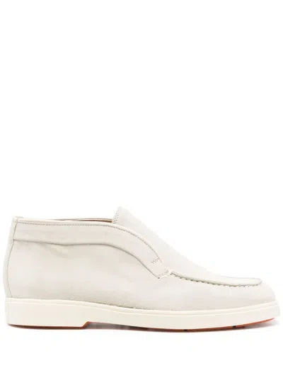 Santoni Slip-on Suede Ankle Boots
