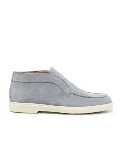 SANTONI SANTONI ROUND-TOE SLIP-ON LOAFERS