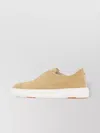 Santoni Slip Ons In Suede In Nude