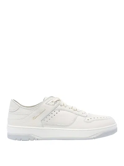 Santoni Sneak-air Sneakers In White