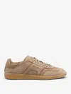 Santoni Soft Leather Sneakers For Casual Style In Sand