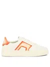 Santoni Leather Sneaker Round Toe