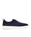 Santoni Victory-fehu59 Laceless Sneakers In Leather