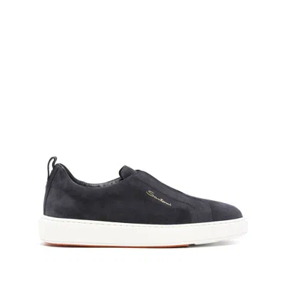 Santoni Sneakers In Blue