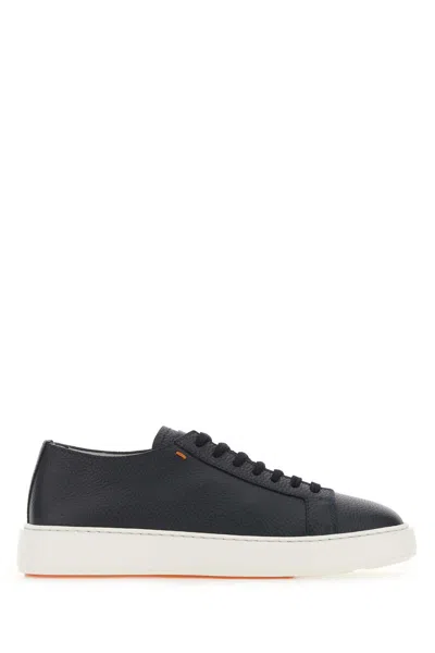 Santoni Sneakers In Black