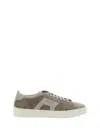 Santoni Dbs1 Sneakers In Grey Suede