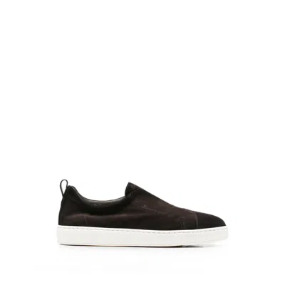 Santoni Sneakers In Animal Print
