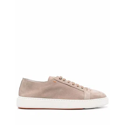 Santoni Sneakers In Beige