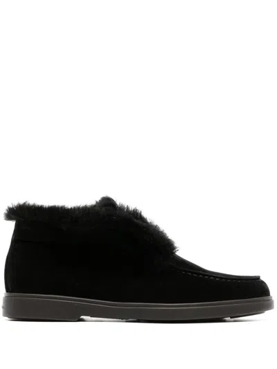 Santoni Sneakers In Black