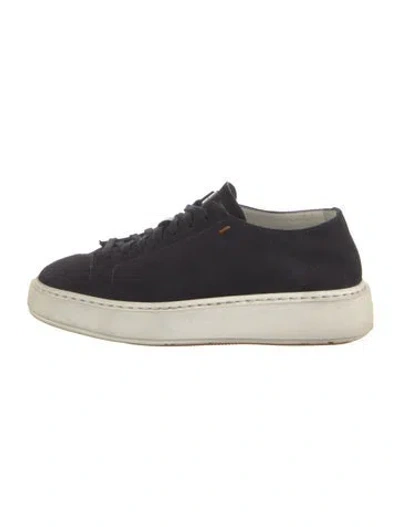 Pre-owned Santoni Sneakers In Black