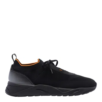 Santoni Sneakers In Black