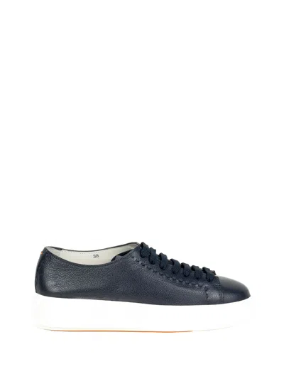 Santoni Sneakers In Blue