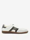 Santoni Round Toe Low-top Casual Shoes In White
