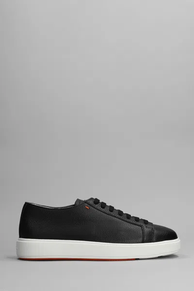 Santoni Trainers Derby In Black