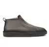 Santoni "mid Victory" Ankle Boots With Round Toe In Gray