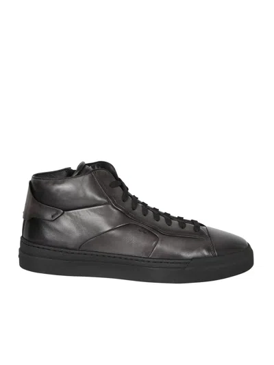 Santoni Lace Up Sneakers In Grey