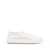 Santoni White Low-top Sneaker In Multi