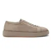 Santoni Suede Sneakers In Brown